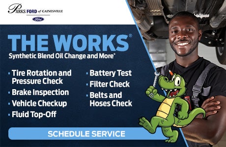 The Works®* Synthetic Blend Oil Change and More