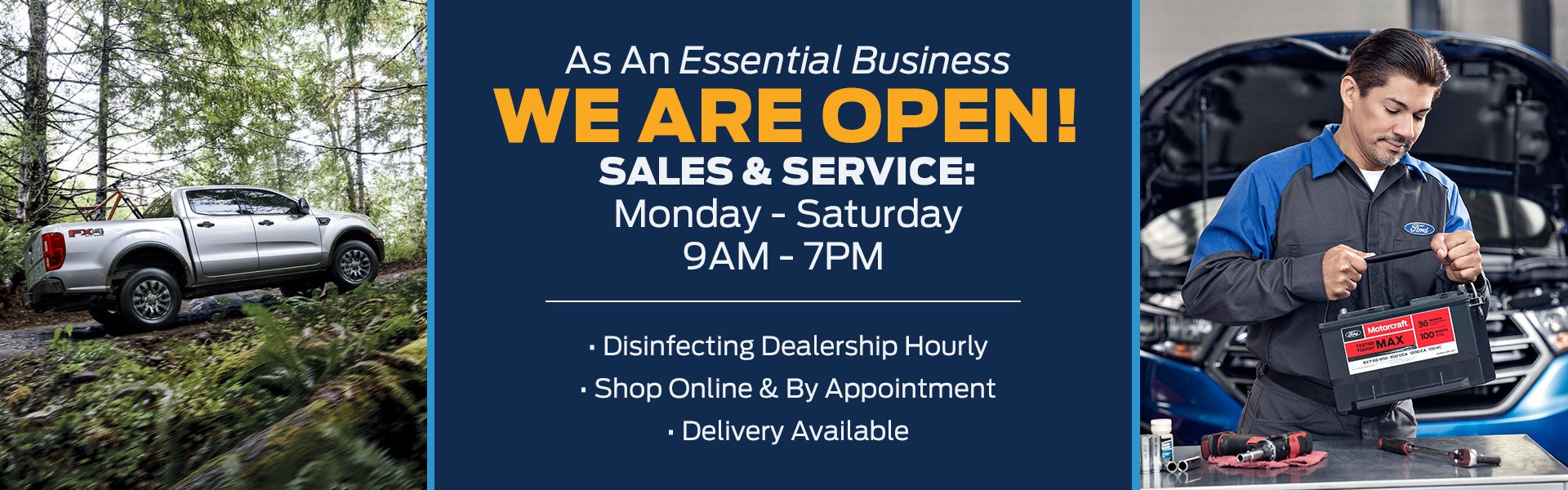 Parks Ford in Gainesville is Essential Business at Parks Ford of Gainesville