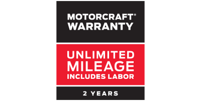 Motorcraft® Warranty: Two years!